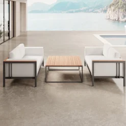 Euphoria – 2 Loungesofas & Tisch aus Aluminium | Aevora™ Kollektion
