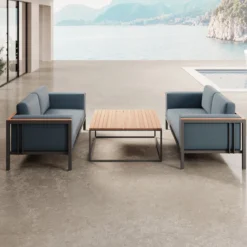 Euphoria – 2 Loungesofas & Tisch aus Aluminium | Aevora™ Kollektion
