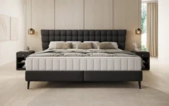 Familien Boxspringbett Bellanova in 220/240x200 in Bouclé