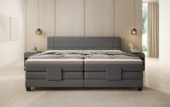 Familien Boxspringbett Noela 220/240x200 elektrisch verstellbar in Stoff