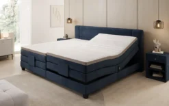 Familien Boxspringbett Noela 220/240x200 elektrisch verstellbar in Samt