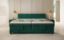 Familien Boxspringbett Noela 220/240x200 elektrisch verstellbar in Samt
