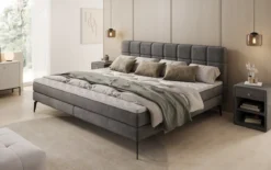 Familien Boxspringbett Savona – 220/240x200 in Samt