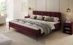 Familien Boxspringbett Savona – 220/240x200 in Samt