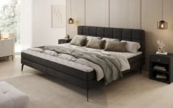 Familien Boxspringbett Savona – 220/240x200 in Samt