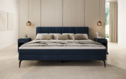 Familien Boxspringbett Savona – 220/240x200 in Samt