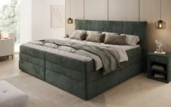 Familien Boxspringbett Stella in 220/240x200 mit Stauraum in Cord