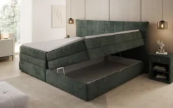 Familien Boxspringbett Stella in 220/240x200 mit Stauraum in Cord