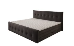 Familien Boxspringbett Valenza – 220/240x200 mit Stauraum in Samt