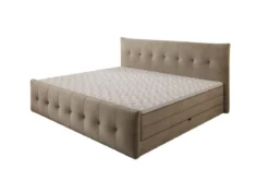 Familien Boxspringbett Valenza – 220/240x200 mit Stauraum in Samt