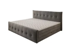 Familien Boxspringbett Valenza – 220/240x200 mit Stauraum in Samt