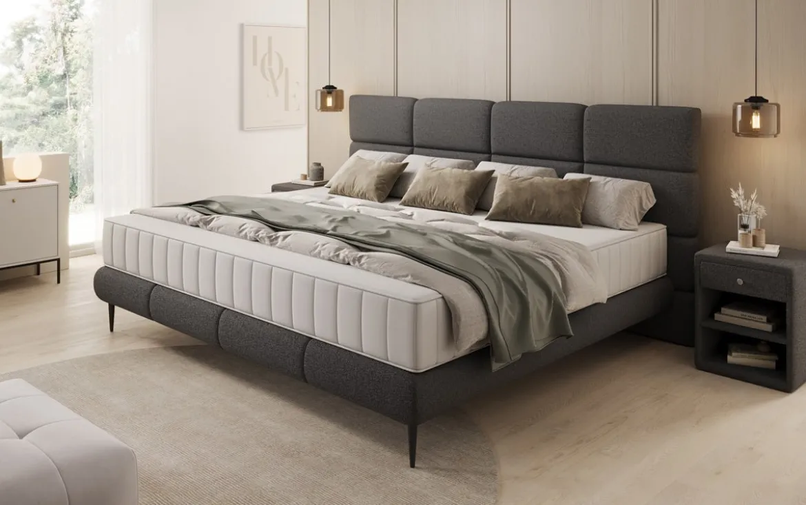 Familien Polsterbett Milano Bouclé in 220/240x200