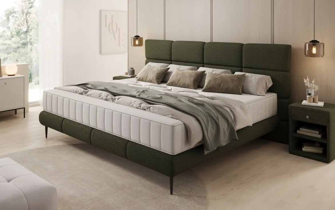 Familien Polsterbett Milano Bouclé in 220/240x200