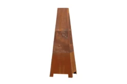 Feuerkorb Elias - quadratischer Kamin in Rusty Orange