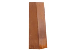 Feuerkorb Thomas - eckiger Stahlkamin in Rusty Orange