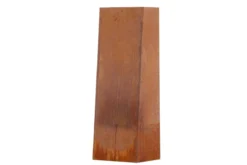 Feuerkorb Thomas - eckiger Stahlkamin in Rusty Orange