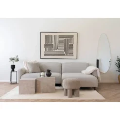 Flausch - Tagesdecke Tao aus Kunstfell Beige 130x180 cm
