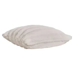 Flausch - Zierkissen Tao aus Kunstfell Beige 45x45 cm