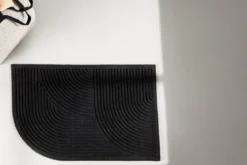 Fußmatte Anika - in Schwarz aus Polypropylen & Gummi