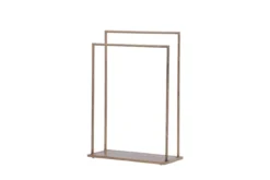 Garderobe Fioran – Minimalistischer Kleiderständer in Mocca-Holzoptik