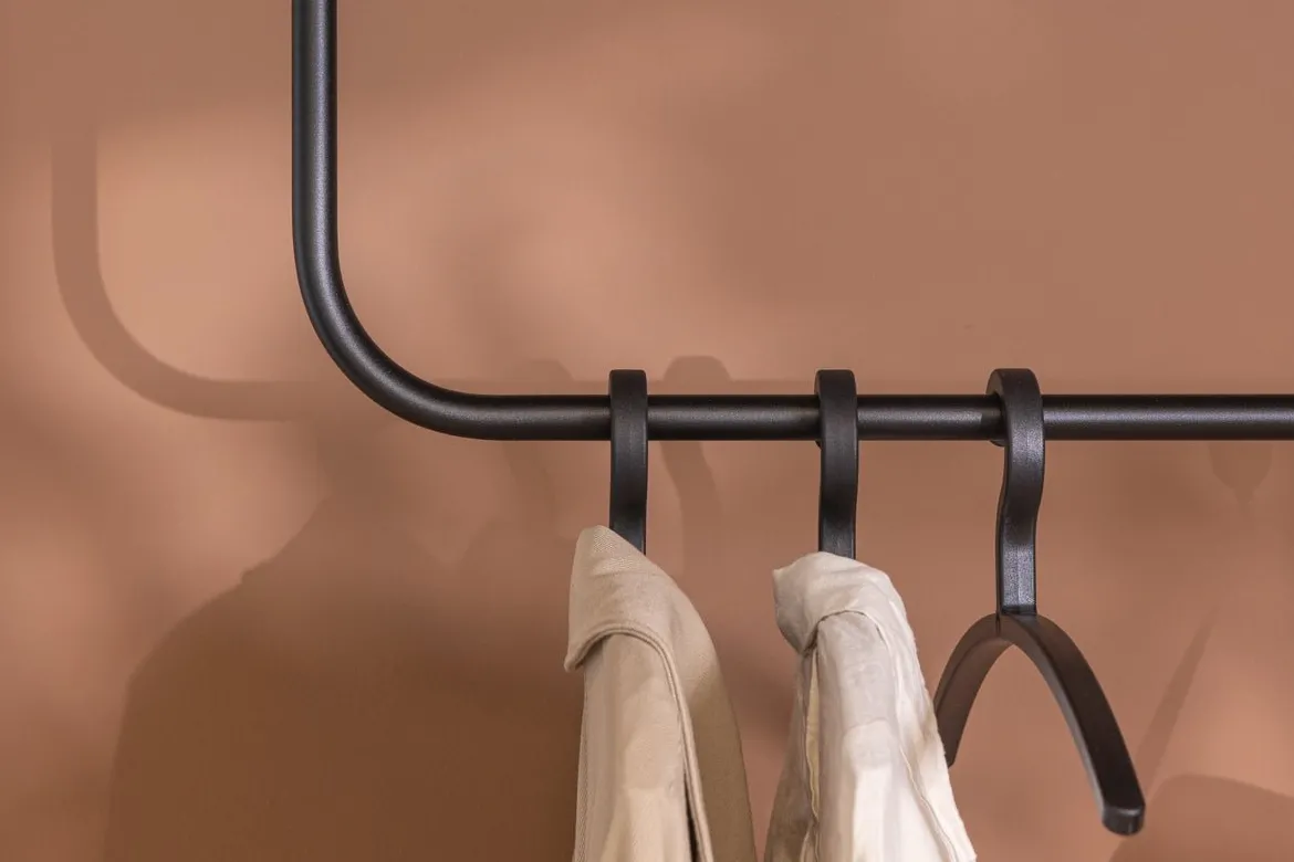 Garderobe/Kleiderstange Enio – Abgerundetes Design mit Deckenmontage