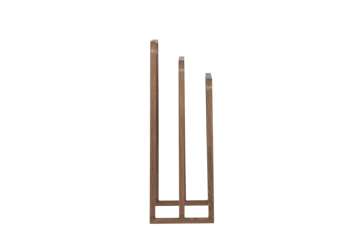 Garderobe Malven – Dreistufiges Design im Mocca-Holzlook