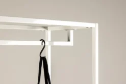 Garderobe Narell – Offenes Kleiderregal in Beige mit Ablagen