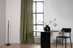 Gardinen-Set Verta – mit Mehrband-System in Beige & Moosgrün