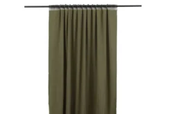 Gardinen-Set Verta – mit Mehrband-System in Beige & Moosgrün