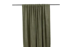 Gardinen-Set Verta – mit Mehrband-System in Beige & Moosgrün