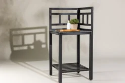 Garten Ablagetisch Vani – Outdoor-Küchenmodul mit Stein-Arbeitsfläche