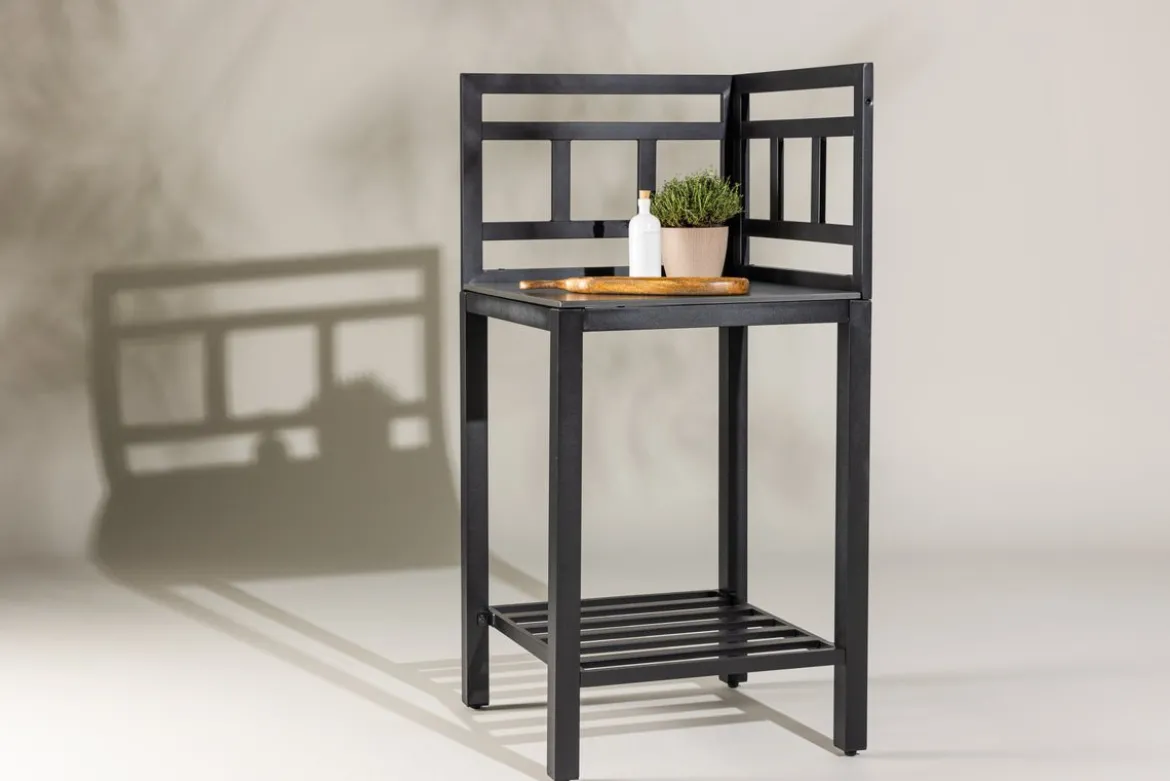 Garten Ablagetisch Vani – Outdoor-Küchenmodul mit Stein-Arbeitsfläche