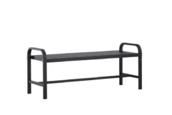 Gartenbank Cäsar - aus robustem, schwarzem Aluminium