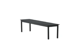 Gartenbank Egypt - aus robustem schwarzem Aluminium
