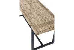 Garten-Bank Selaro – Polyrattan-Sitz in natürlichem Farbton
