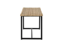 Garten-Bank Selaro – Polyrattan-Sitz in natürlichem Farbton