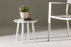Garten Beistelltisch Amman - Ø40 in der Farbe Beige