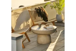 Garten Beistelltisch Fjandria - echter Blickfang in Grau