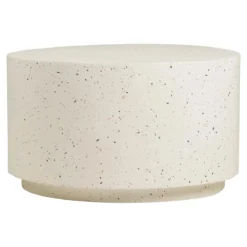 Garten Beistelltisch Velkara- Steinoptik Sand