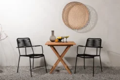 Garten Cafegruppe Elbe – 3-teiliges Gartenmöbel-Set 70x70 cm