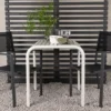 Garten Cafegruppe Florenz – 3-teiliges Gartenmöbel-Set in Beige/Schwarz