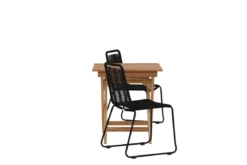 Garten Cafegruppe Kivara – 3 teiliges Set aus Teakholz und Polyester