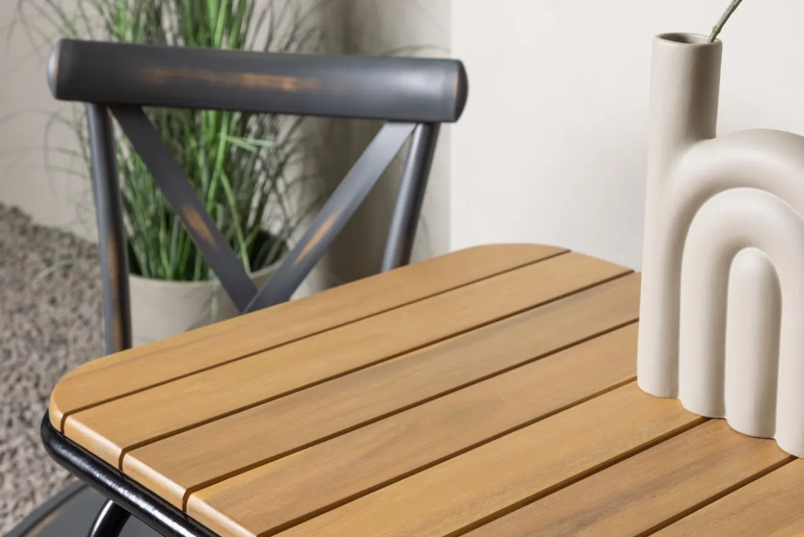 Garten Cafegruppe Living – 3-teiliges Gartenmöbel-Set mit Stühlen aus Aluminium