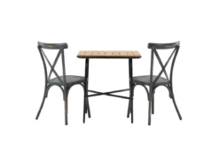 Garten Cafegruppe Living – 3-teiliges Gartenmöbel-Set mit Stühlen aus Aluminium