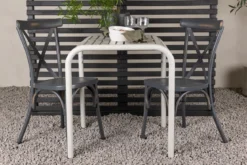 Garten Cafegruppe Narvis – 3-teiliges Gartenmöbel-Set 70x70 cm