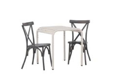 Garten Cafegruppe Narvis – 3-teiliges Gartenmöbel-Set 70x70 cm