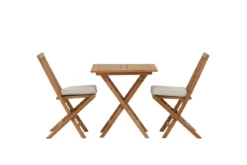 Garten Cafegruppe Raki – 3-teiliges Gartenmöbel-Set aus Teakholz