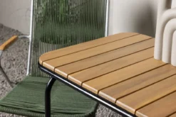 Garten Cafegruppe Ruben – 3-teiliges Gartenmöbel-Set mit einer Akazien-Tischplatte