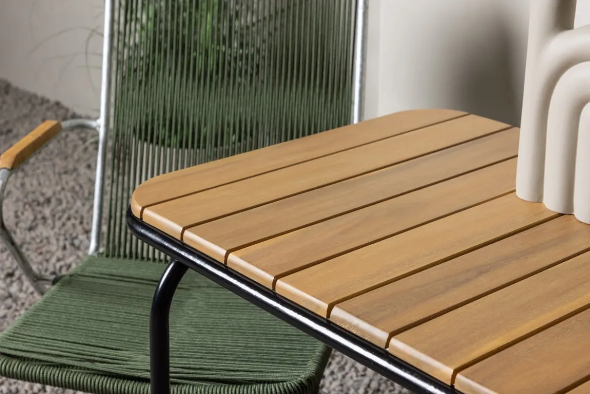 Garten Cafegruppe Ruben – 3-teiliges Gartenmöbel-Set mit einer Akazien-Tischplatte
