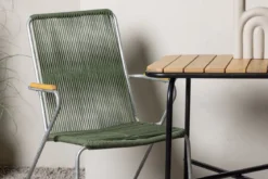 Garten Cafegruppe Ruben – 3-teiliges Gartenmöbel-Set mit einer Akazien-Tischplatte